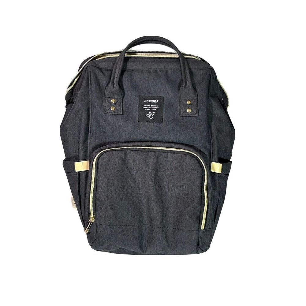 Dad Father Diaper Bag Backpack Waterproof‎ Nursing Baby Card Aofider Black